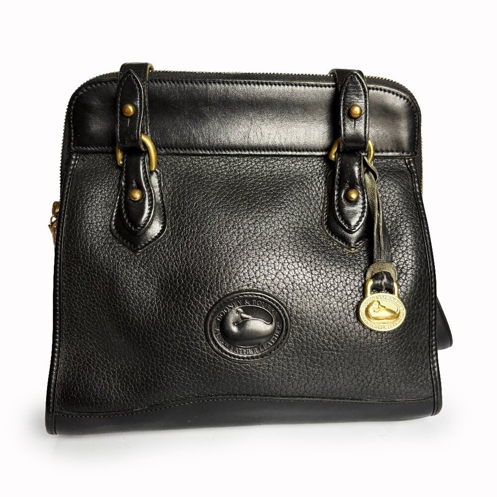 Dooney & Bourke All Weather Leather Carpet Shoulder Bag P147 Black RARE …